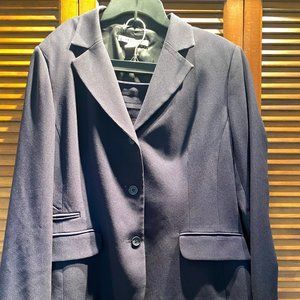 NYGARD COLLECTION NAVY JACKET AND SKIRT SET - 3 BUTTON STANDARD JACKET - SZ 16